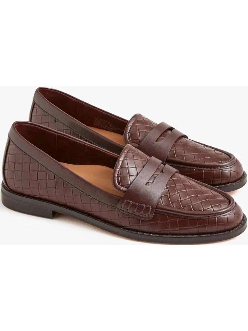 J.Crew Factory Josie Brown Woven Penny Loafer CR258